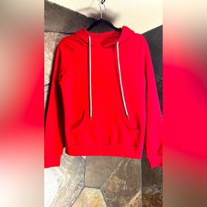 Plain red comfy hoodie